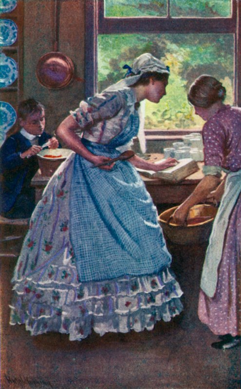 Louisa M Alcott tarafından İyi Eşler için İllüstrasyon by Harold Copping