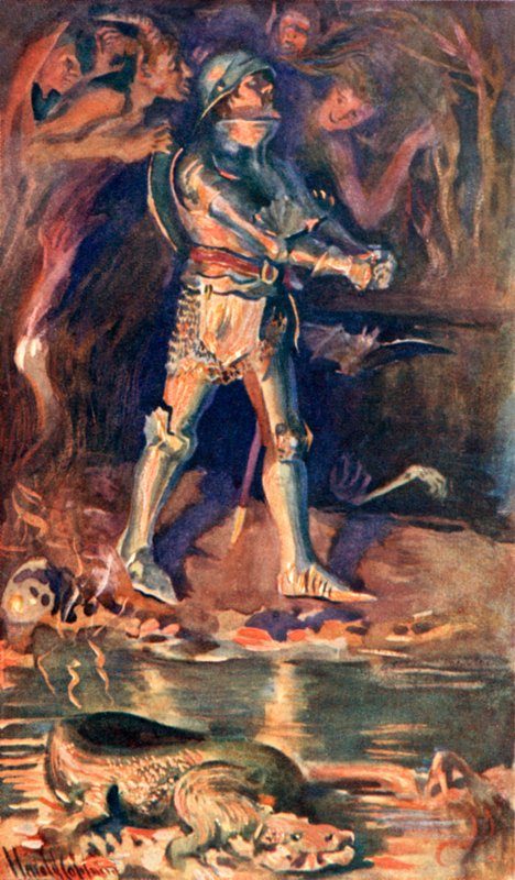 ölümün gölgesi vadisinde by Harold Copping
