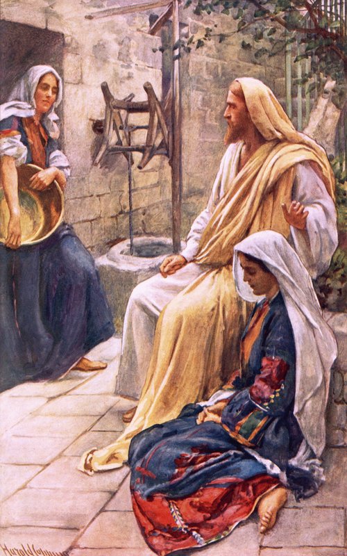 Marta ve Mary by Harold Copping
