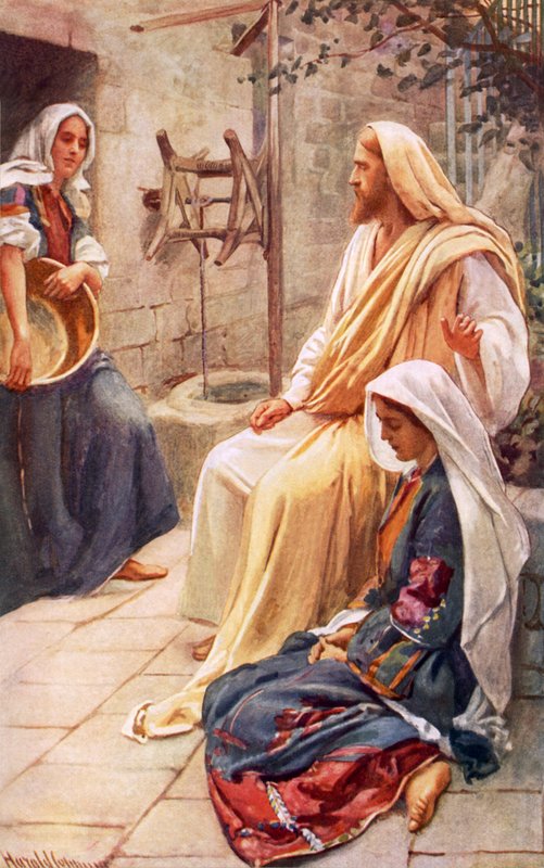 Marta ve Mary by Harold Copping