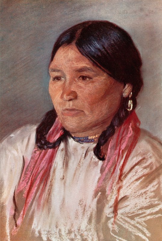 Naomi, wife of Paul, a Blackfoot Indian by Harold Copping
