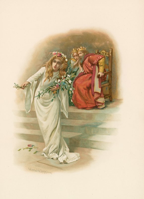 Ophelia, deli by Harold Copping