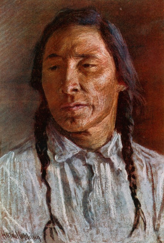 Paul, Bir Kara Ayaklı Kızılderili by Harold Copping