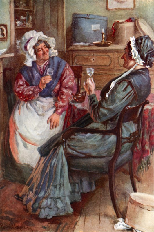 Sirei Gump ve Bates Perig (Siyah Litho) by Harold Copping