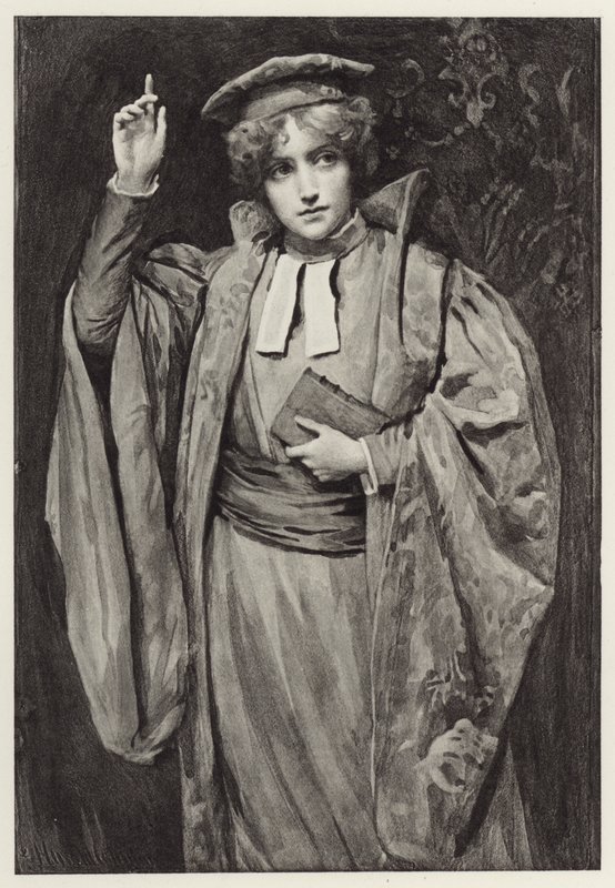Merhametin asil kalitesinden çok tatlı bir şekilde bahsetti by Harold Copping
