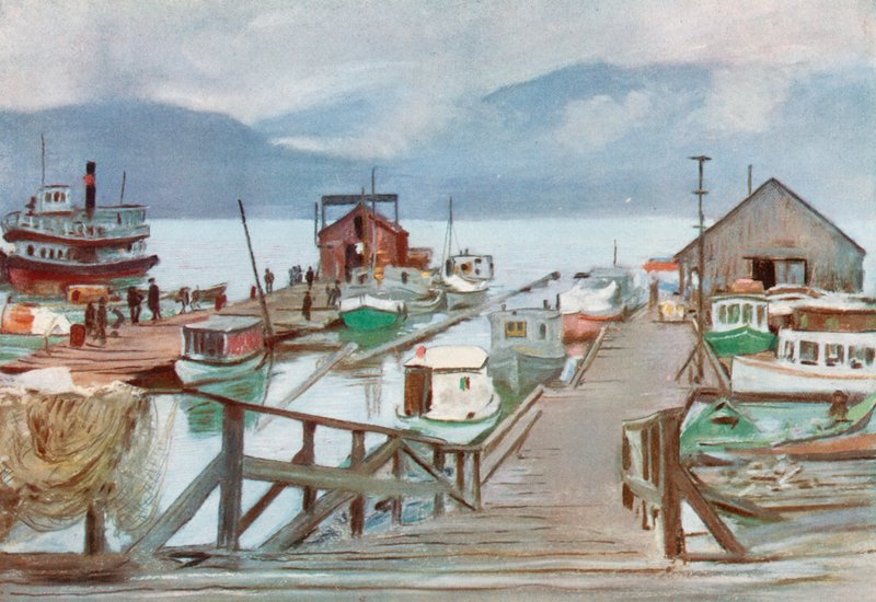 Balık Pazarı, Vancouver, Sivrisinek Filosu by Harold Copping