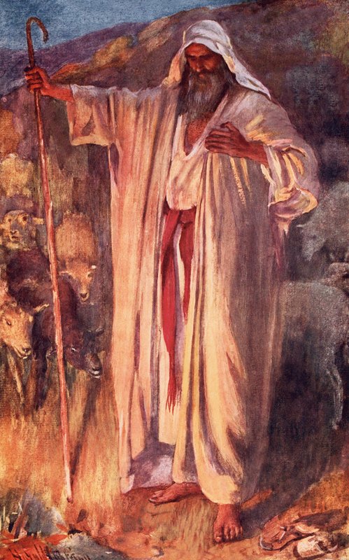 yanan çalı by Harold Copping
