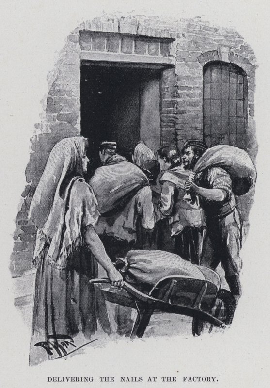 Çivilerin fabrikada teslim edilmesi (s/b fotoğraf) by Harold Hume Piffard
