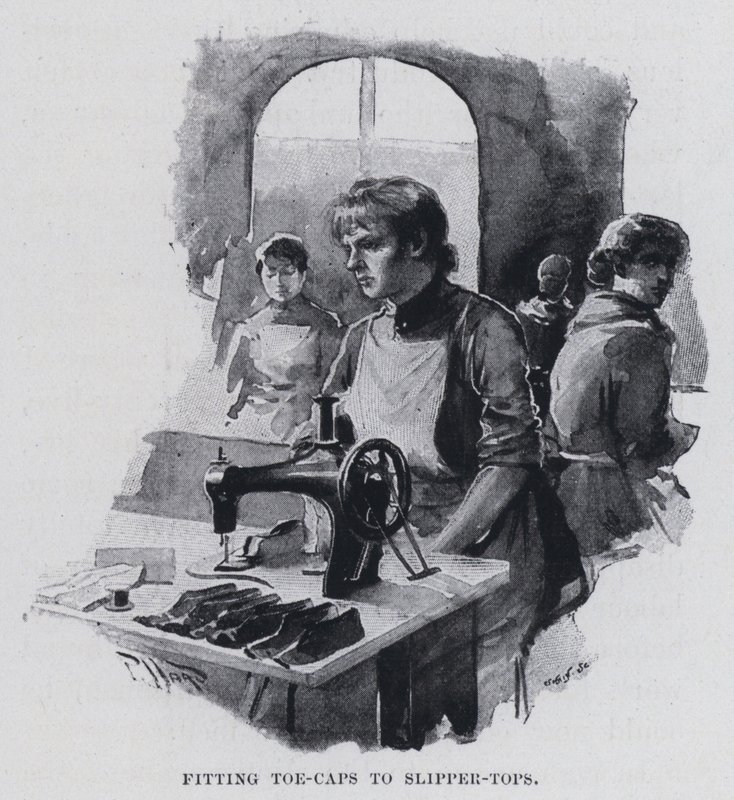Parmaklıkların terliklere takılması (s/b fotoğraf) by Harold Hume Piffard
