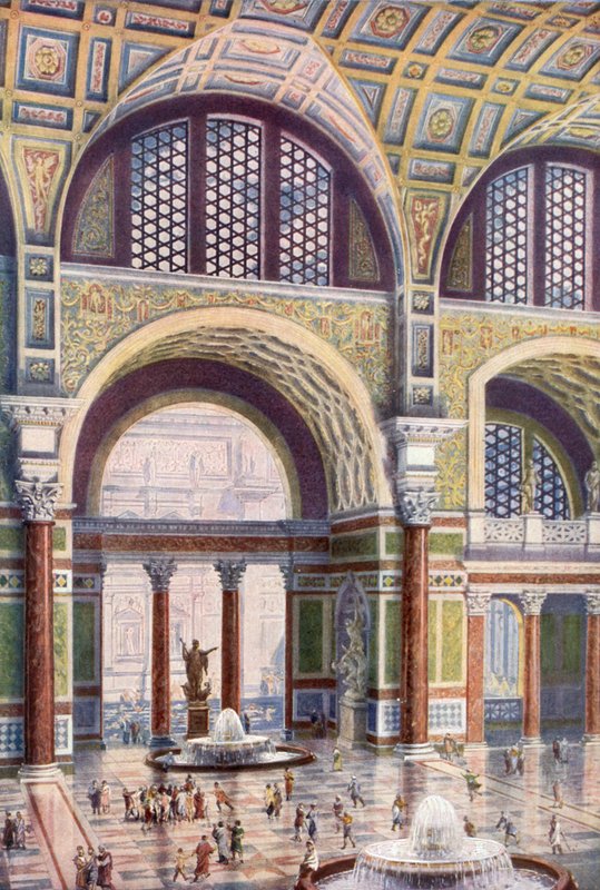 Bozulmamış Güzelliğiyle Caracalla Hamamlarının Tepidarium
