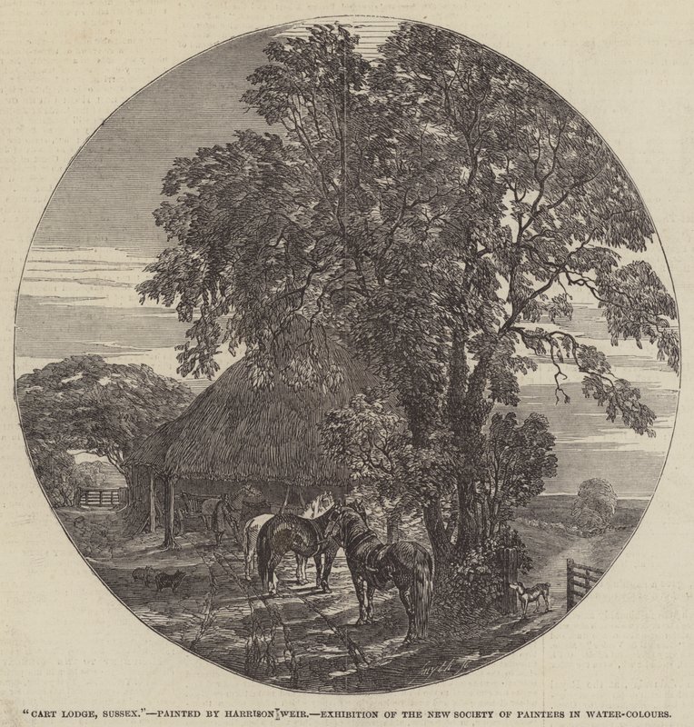 Cart Lodge, Sussex by Harrison William Weir
