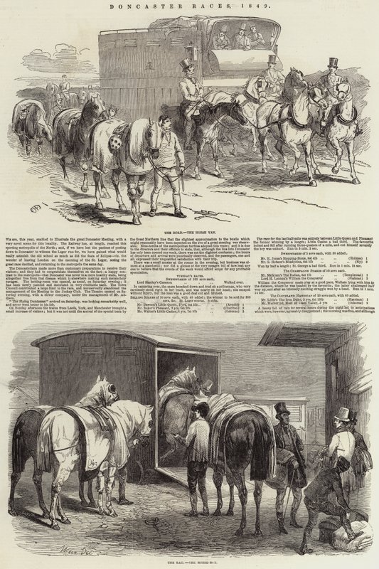 Doncaster Yarışları, 1849 by Harrison William Weir