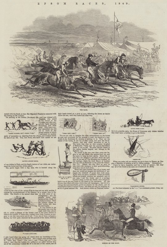 Epsom Yarışları, 1849 by Harrison William Weir