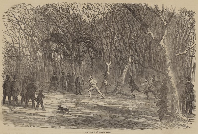 Foot-Race at Bayswater  by Harrison William Weir