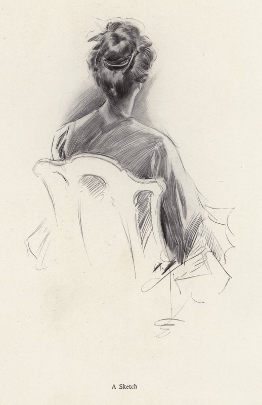 Bir kadının dikiz portresi (lito) by Harrison Fisher