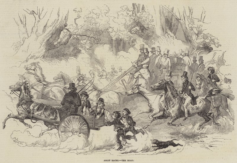 Ascot Yarışları, Yol by Harrison William Weir