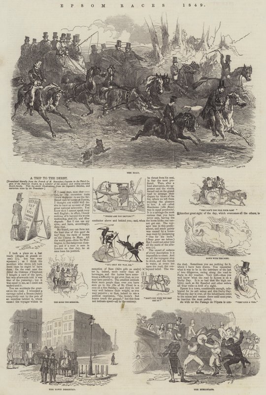 Epsom Yarışları, 1849 by Harrison William Weir