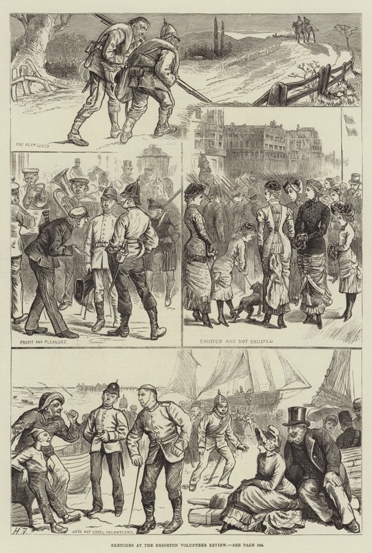 Brighton Gönüllü İncelemesinde Eskizler by Harry Furniss