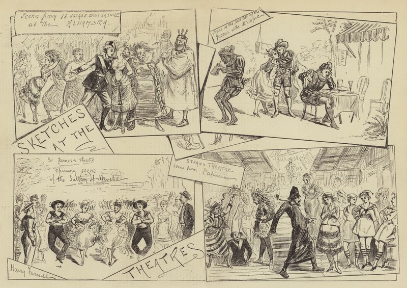 Tiyatrolarda Skeçler by Harry Furniss