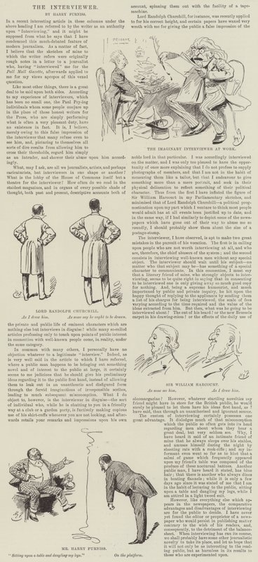 Röportajcı, gazeteci by Harry Furniss