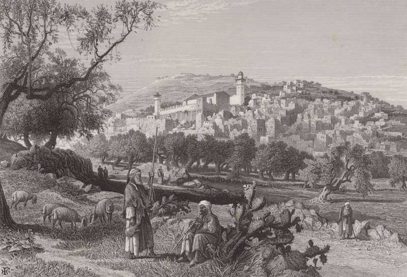Makpela Mağarası by Harry Fenn