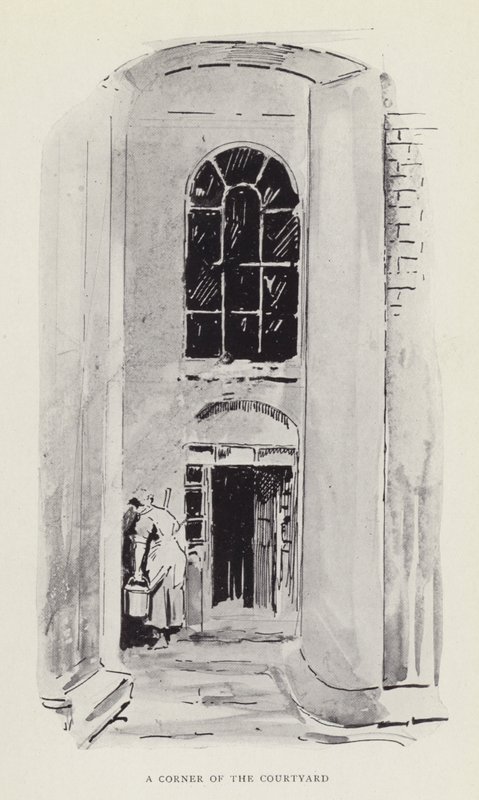 Avlunun bir köşesi by Harry Furniss