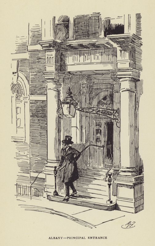 Albany, ana giriş by Harry Furniss