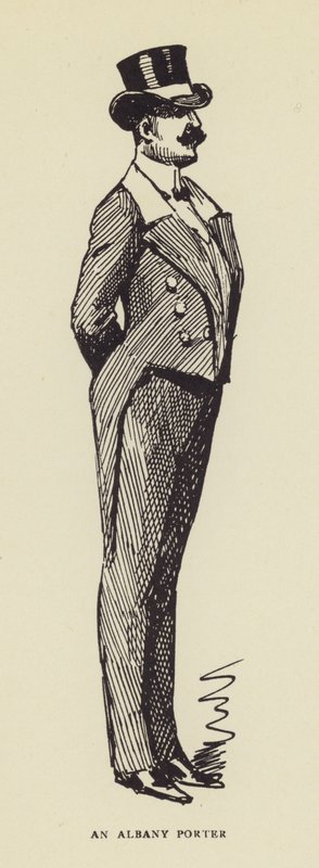 Bir Albany Kapıcısı by Harry Furniss