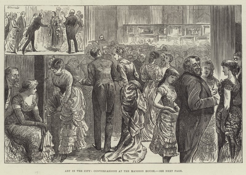Şehirde Sanat, Mansion House'da Conversazione by Harry Furniss