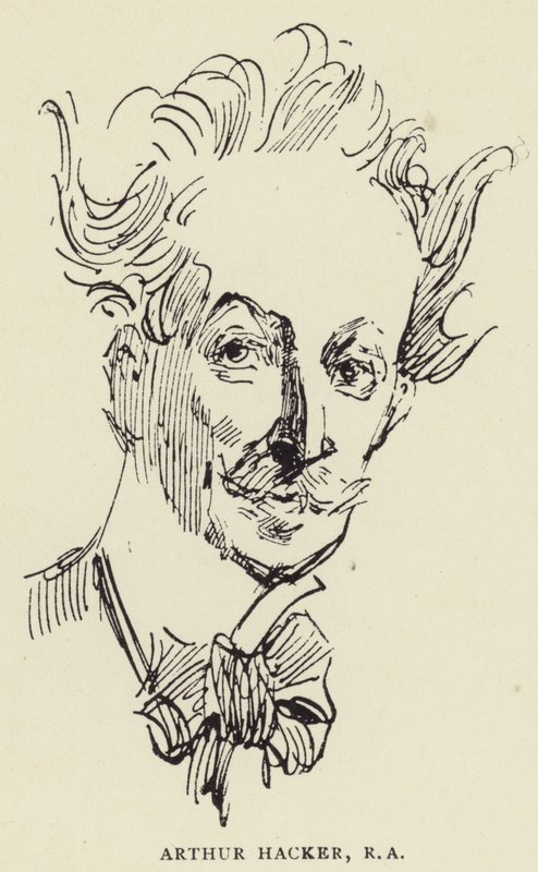 Arthur Hacker, ABD by Harry Furniss