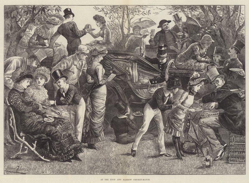 Eton ve Harrow Kriket Maçında by Harry Furniss