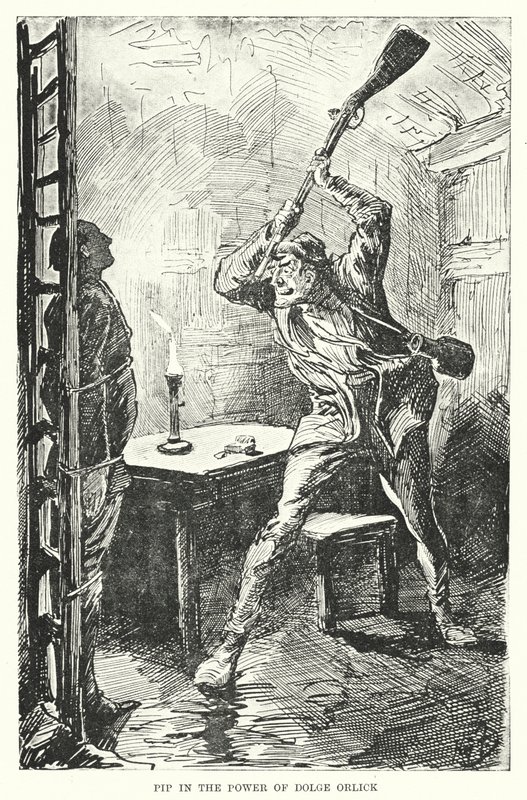 Charles Dickens tarafından Büyük Beklentiler için İllüstrasyon (lito) by Harry Furniss
