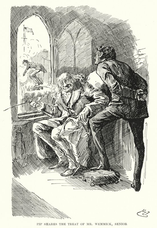 Charles Dickens tarafından Büyük Beklentiler için İllüstrasyon (lito) by Harry Furniss