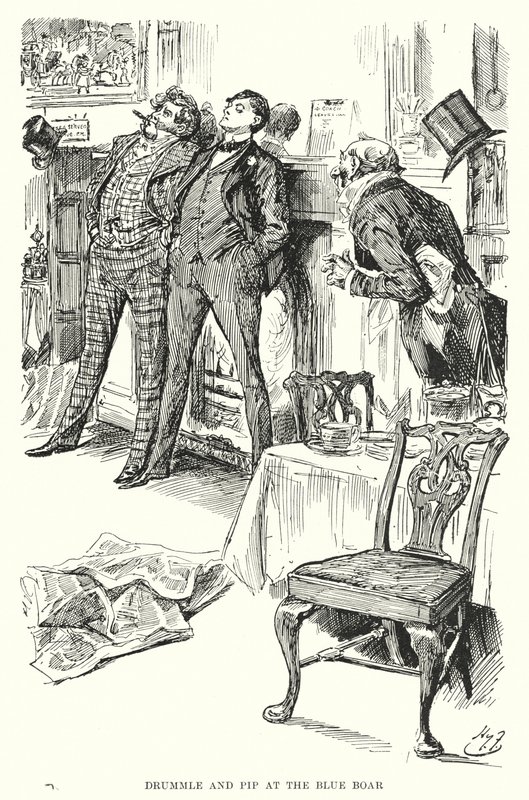 Charles Dickens tarafından Büyük Beklentiler için İllüstrasyon (lito) by Harry Furniss