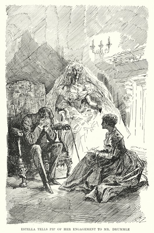 Charles Dickens tarafından Büyük Beklentiler için İllüstrasyon (lito) by Harry Furniss