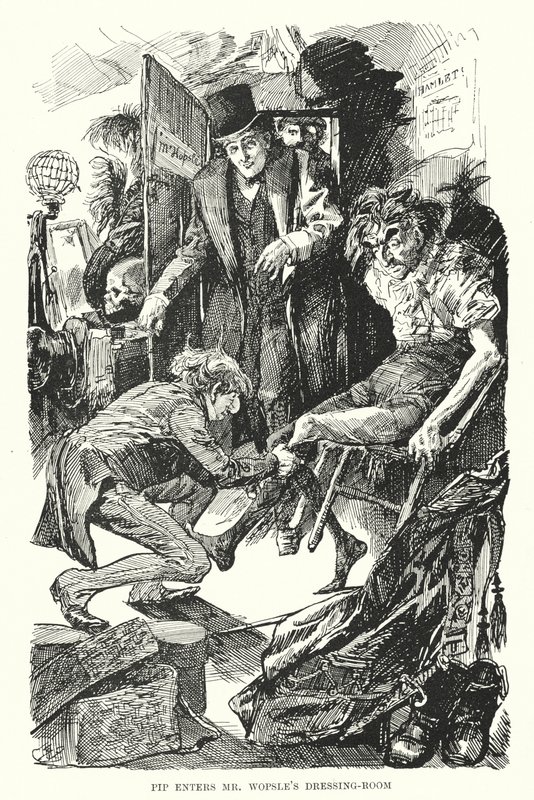 Charles Dickens tarafından Büyük Beklentiler için İllüstrasyon (lito) by Harry Furniss