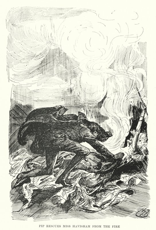 Charles Dickens tarafından Büyük Beklentiler için İllüstrasyon (lito) by Harry Furniss