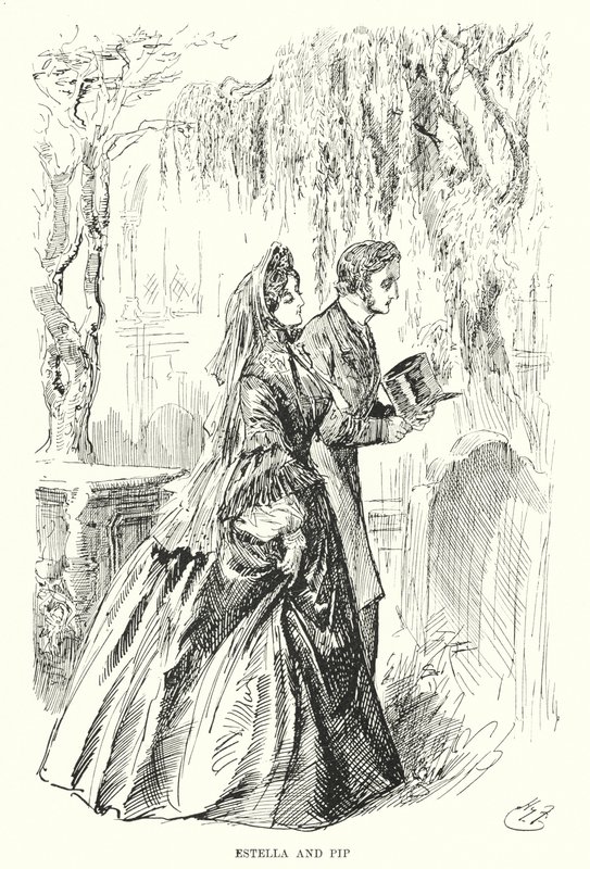 Charles Dickens tarafından Büyük Beklentiler için İllüstrasyon (lito) by Harry Furniss