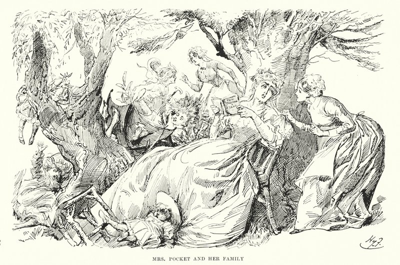 Charles Dickens tarafından Büyük Beklentiler için İllüstrasyon (lito) by Harry Furniss