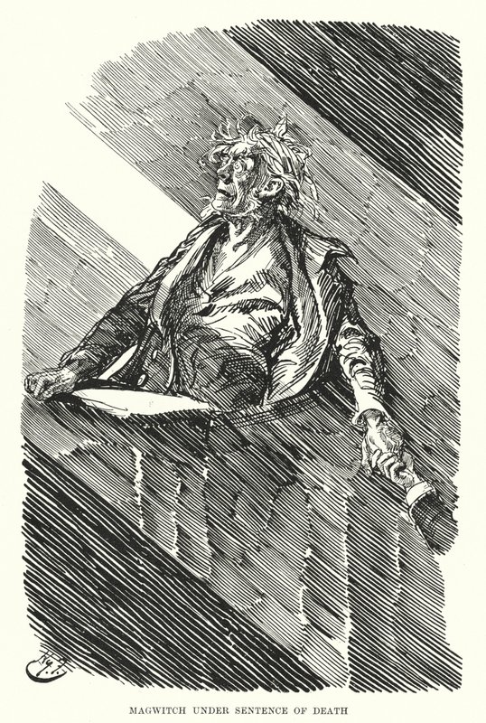 Charles Dickens tarafından Büyük Beklentiler için İllüstrasyon (lito) by Harry Furniss
