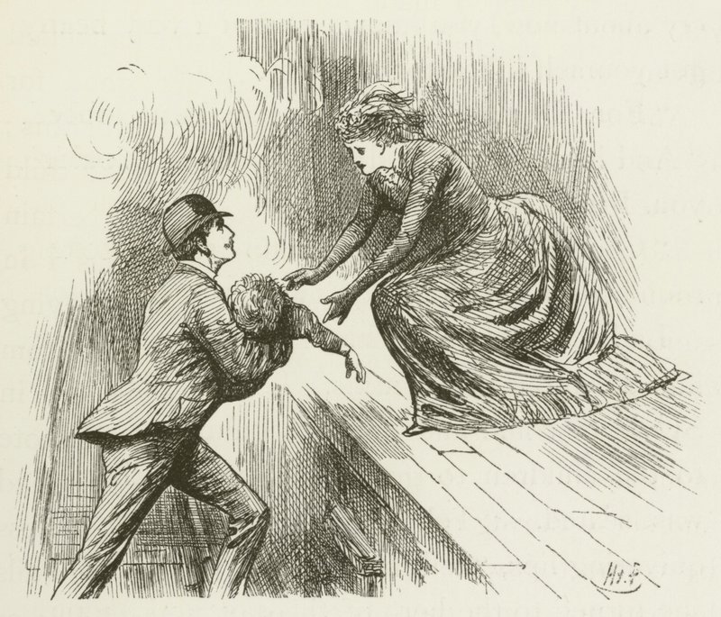 Lewis Carroll tarafından Sylvie ve Bruno için illüstrasyon by Harry Furniss