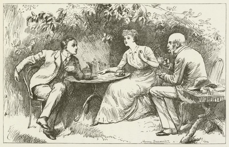 Lewis Carroll tarafından Sylvie ve Bruno için illüstrasyon by Harry Furniss
