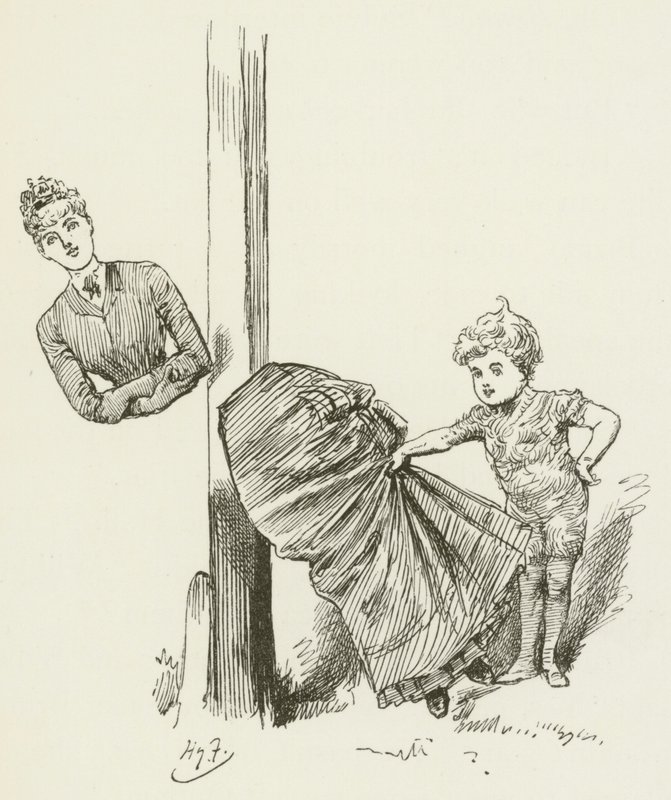 Lewis Carroll tarafından Sylvie ve Bruno için illüstrasyon by Harry Furniss