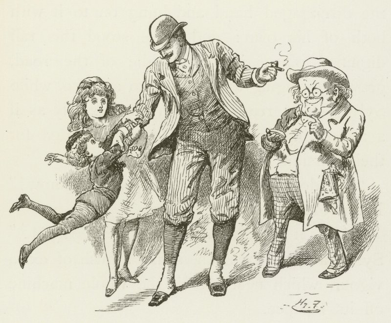 Lewis Carroll tarafından Sylvie ve Bruno için illüstrasyon by Harry Furniss