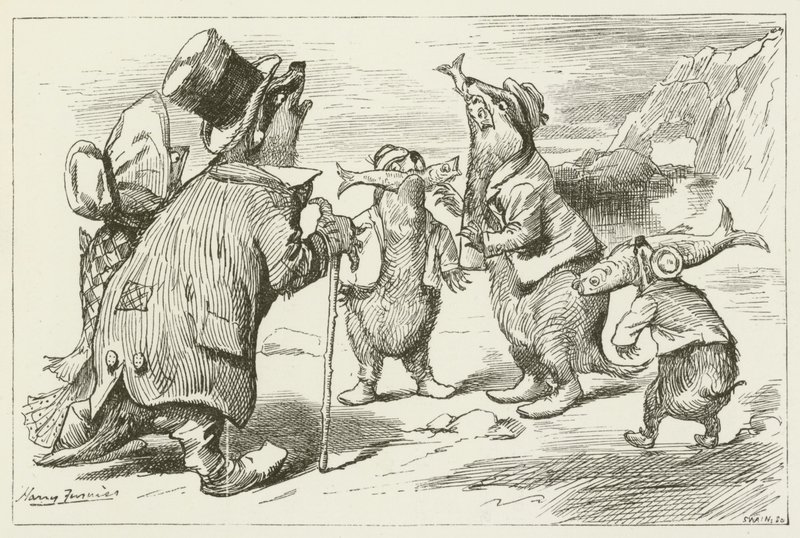 Lewis Carroll tarafından Sylvie ve Bruno için illüstrasyon by Harry Furniss