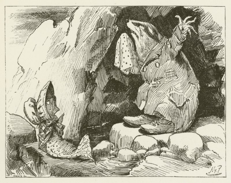 Lewis Carroll tarafından Sylvie ve Bruno için illüstrasyon by Harry Furniss