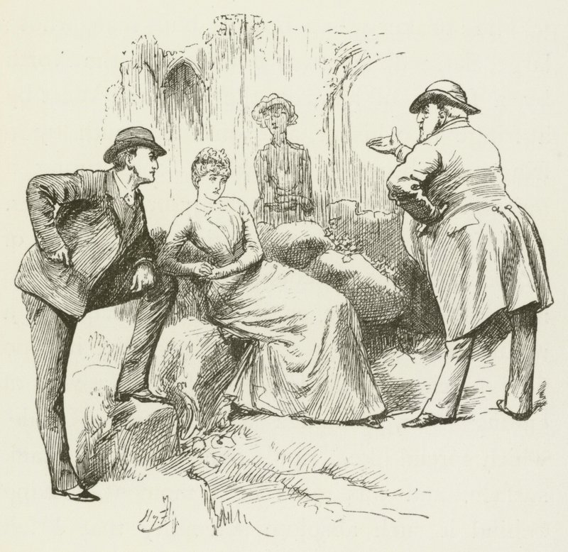 Lewis Carroll tarafından Sylvie ve Bruno için illüstrasyon by Harry Furniss