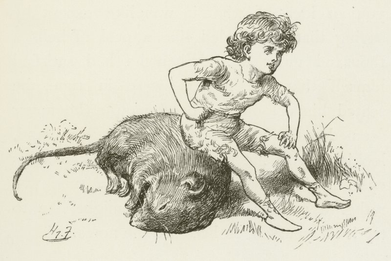 Lewis Carroll tarafından Sylvie ve Bruno için illüstrasyon by Harry Furniss