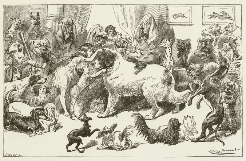 Lewis Carroll tarafından Sylvie ve Bruno için illüstrasyon by Harry Furniss