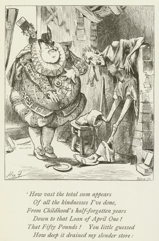 Lewis Carroll tarafından Sylvie ve Bruno için illüstrasyon by Harry Furniss
